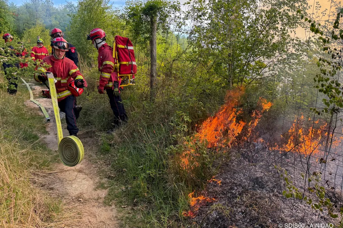 Incendie à Coye-la-Forêt