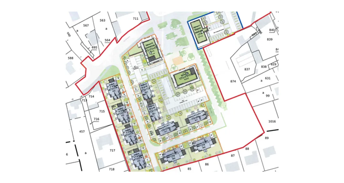 Place et rue du Coeur de Village