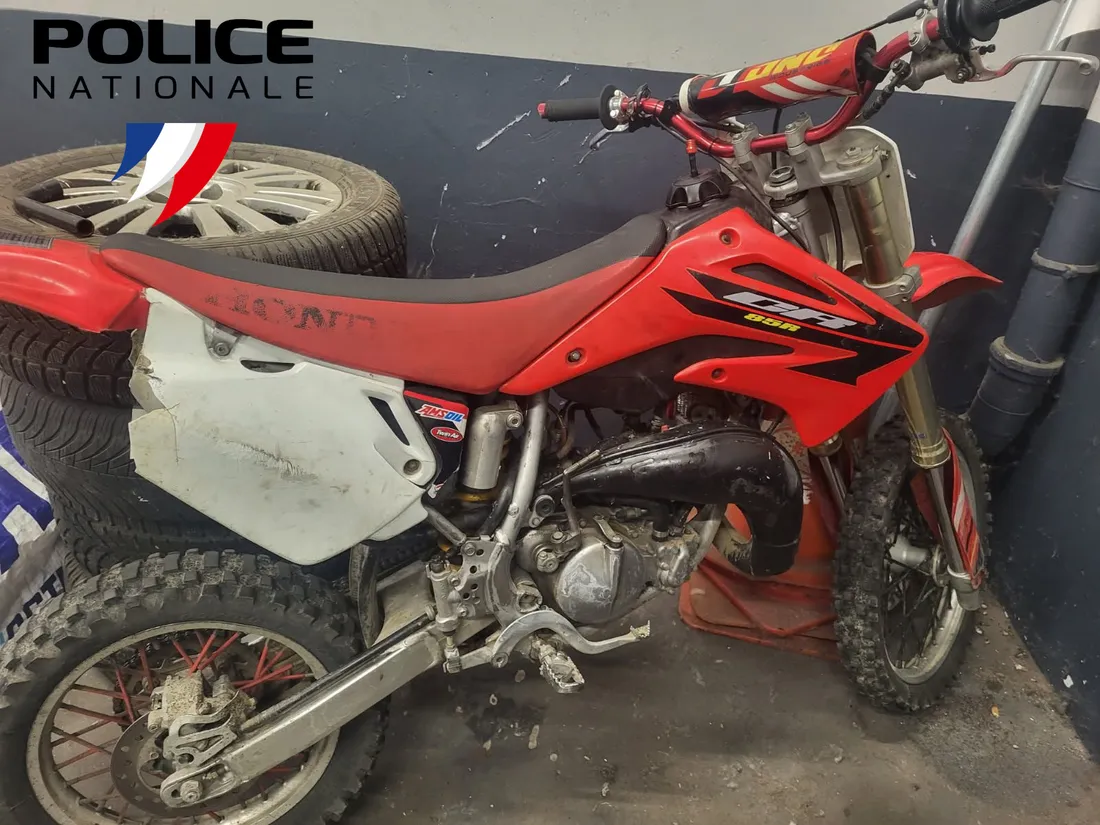 Moto confisquée