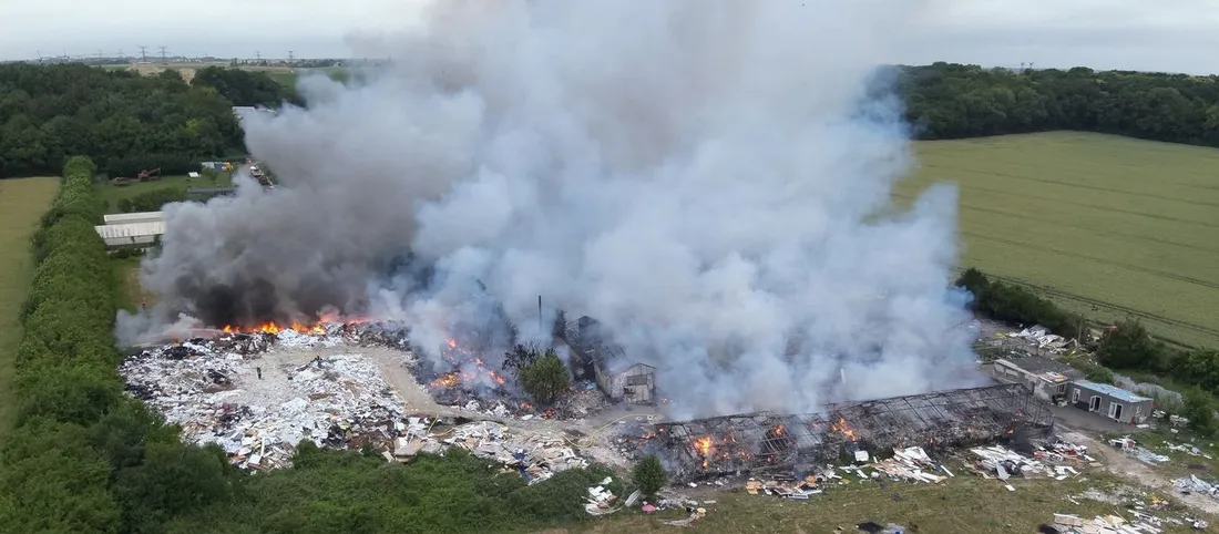 Incendie à Chambly