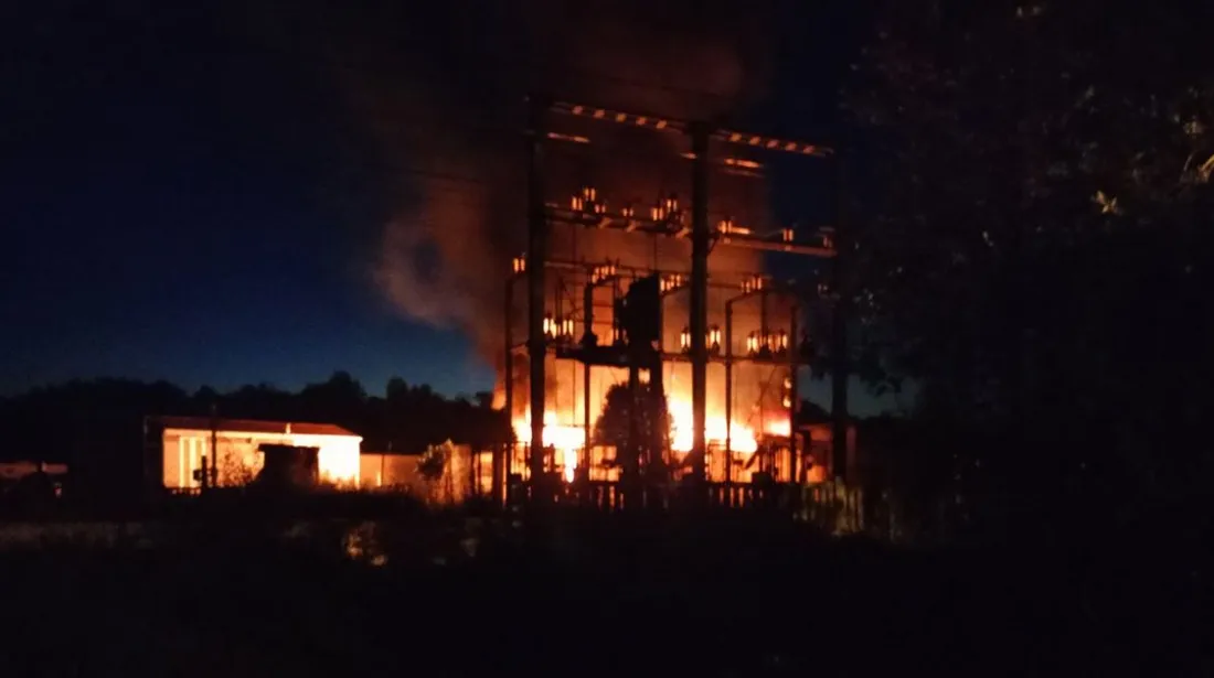 Incendie à Sarron