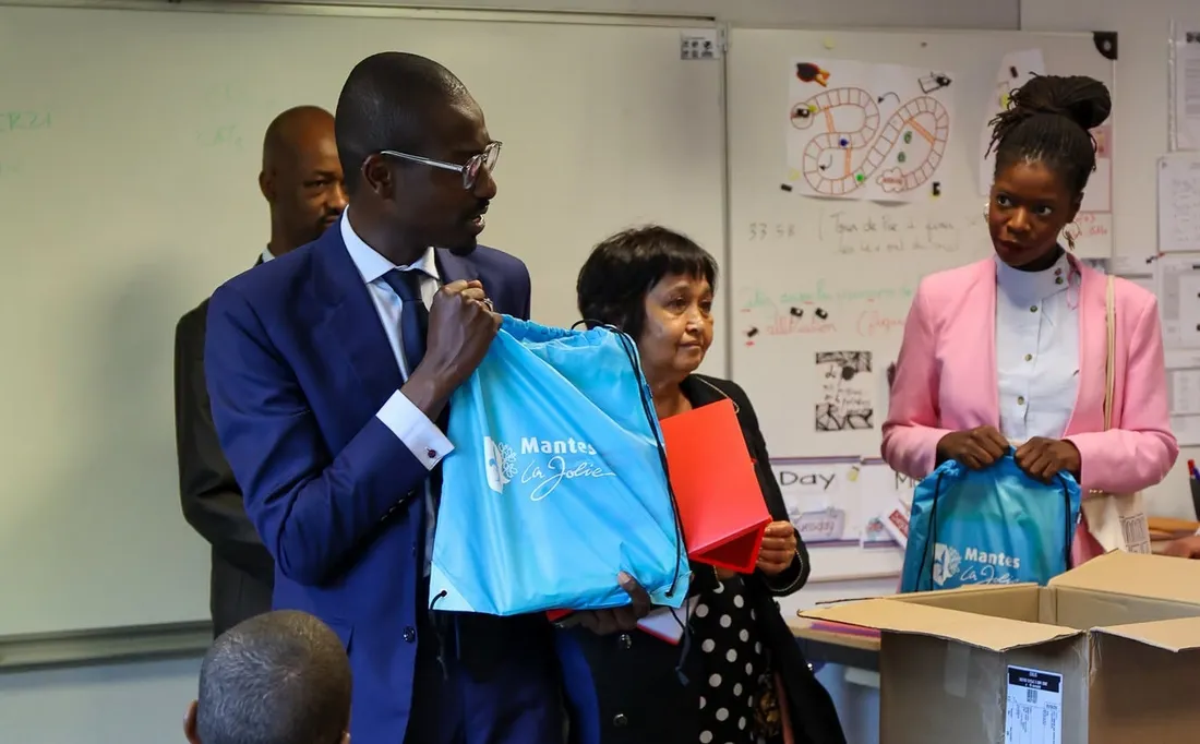 Adama Gaye à l'école Cousteau