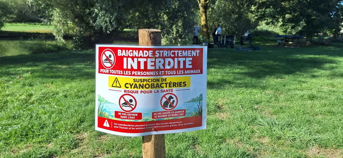 Avertissement sur l'étang des Nactos