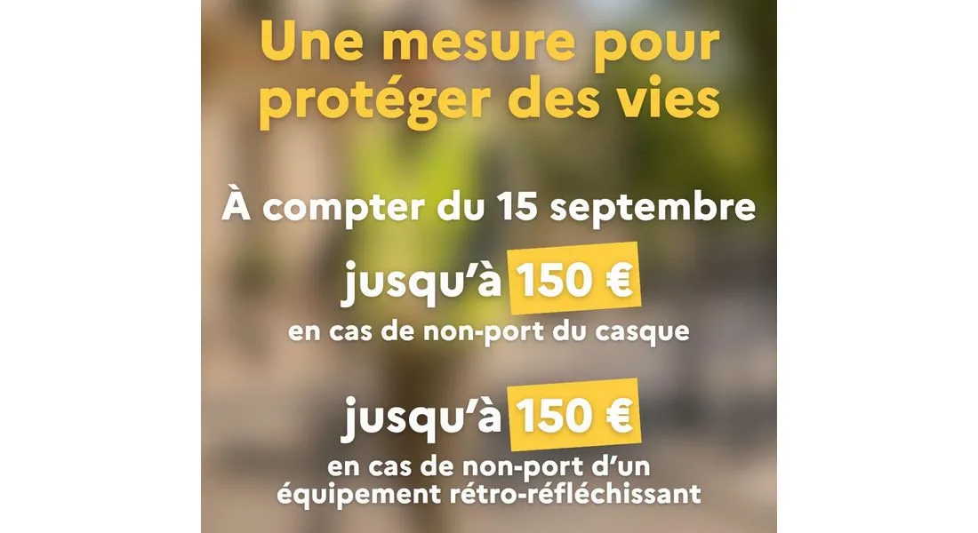 Amendes en cas de non-port du casque en trottinette électrique