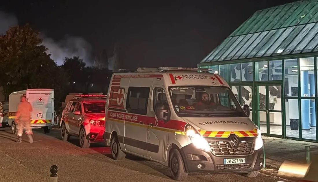 Incendie sur l'ancienne base de Chartres