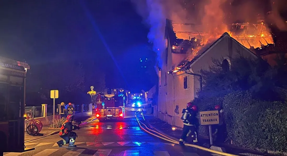 Incendie à Moussy-le-Neuf