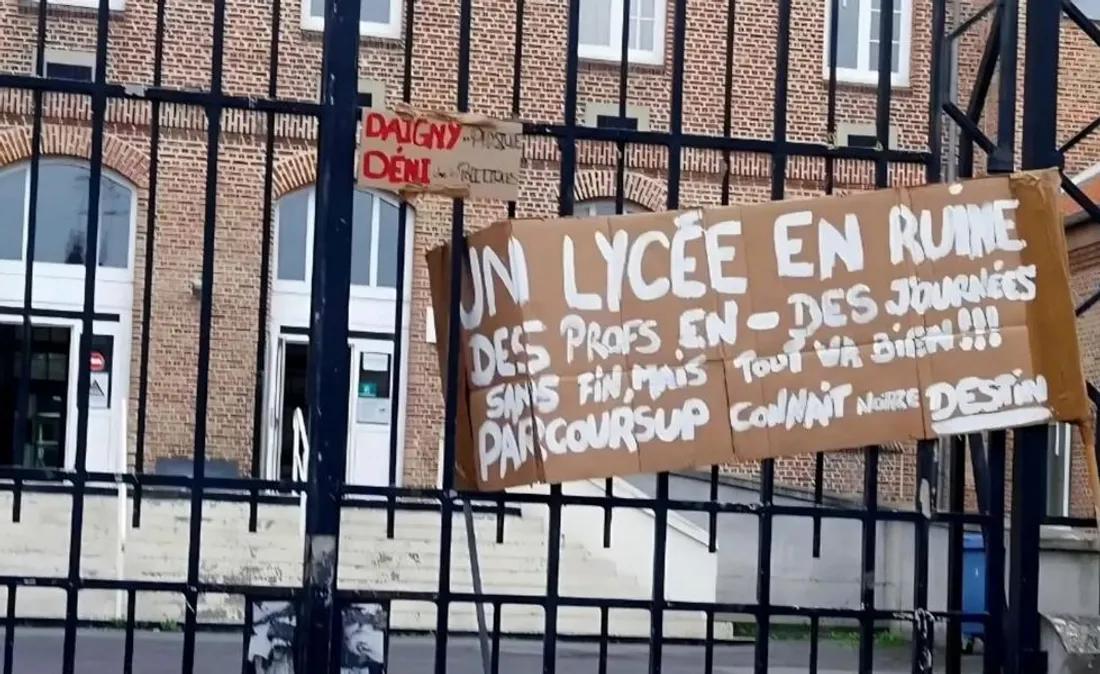 Lycée bloqué à Amiens