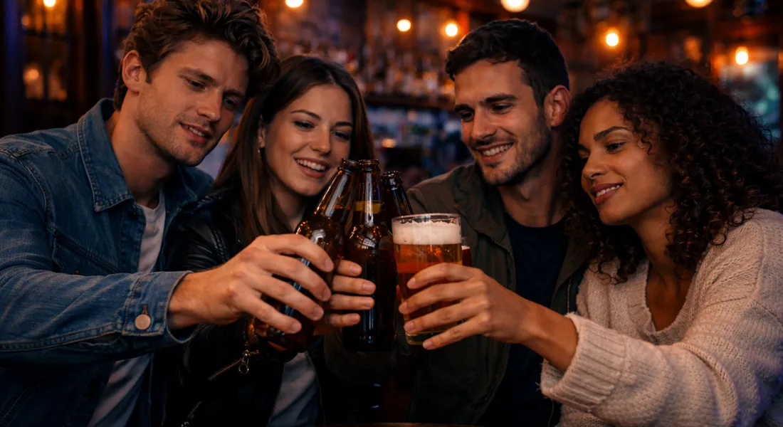 Jeunes qui trinquent / Illustration / L'abus d'alcool est dangereux pour la santé