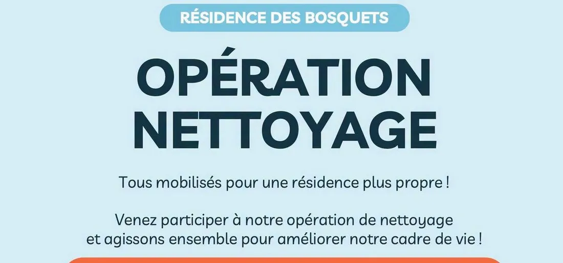 Opération de nettoyage