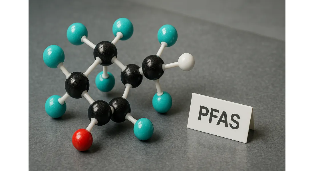 Molécule de polluant éternel (Illustration)