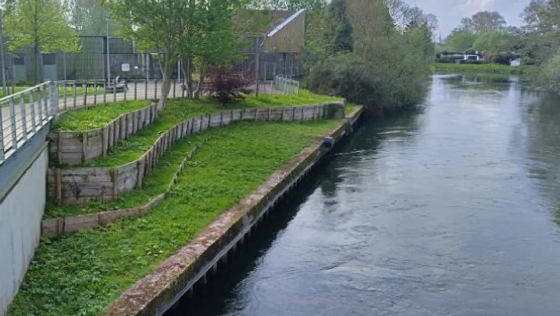 Lieu près de l'’écluse de Montières où la noyade a été évitée