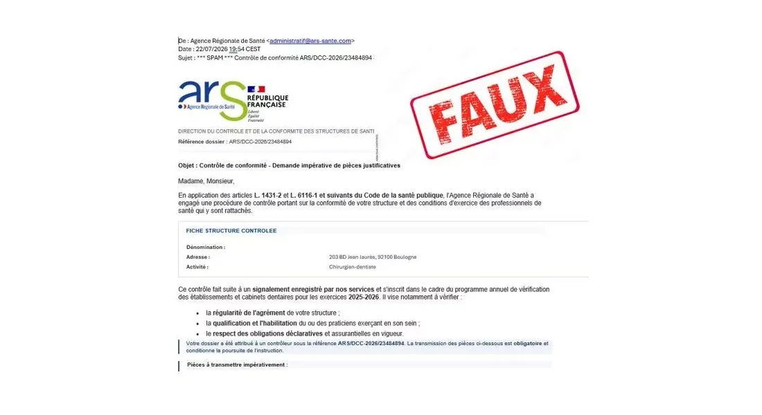 Mail frauduleux 