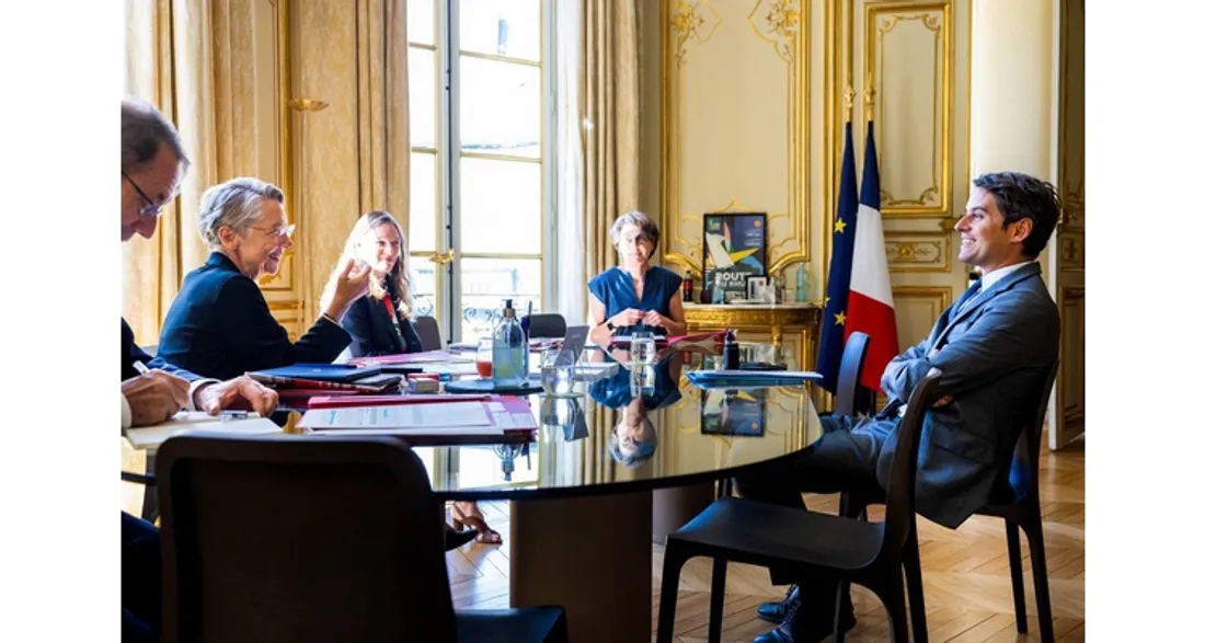 Elisabeth Borne et Gabriel Attal