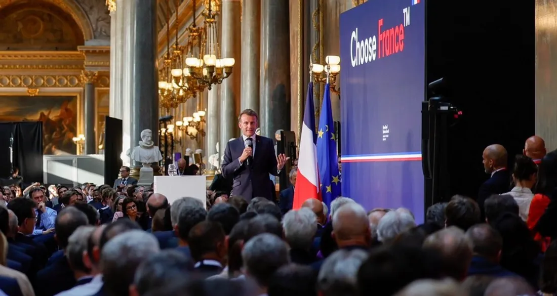 Emmanuel Macron au sommet Choose France