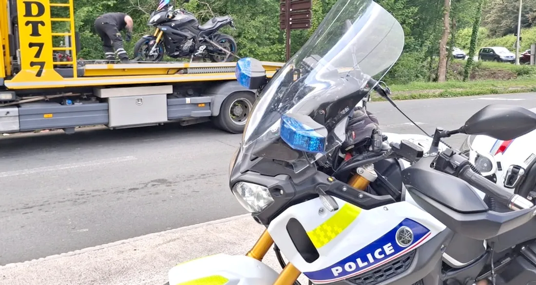 Moto confisquée par les policiers