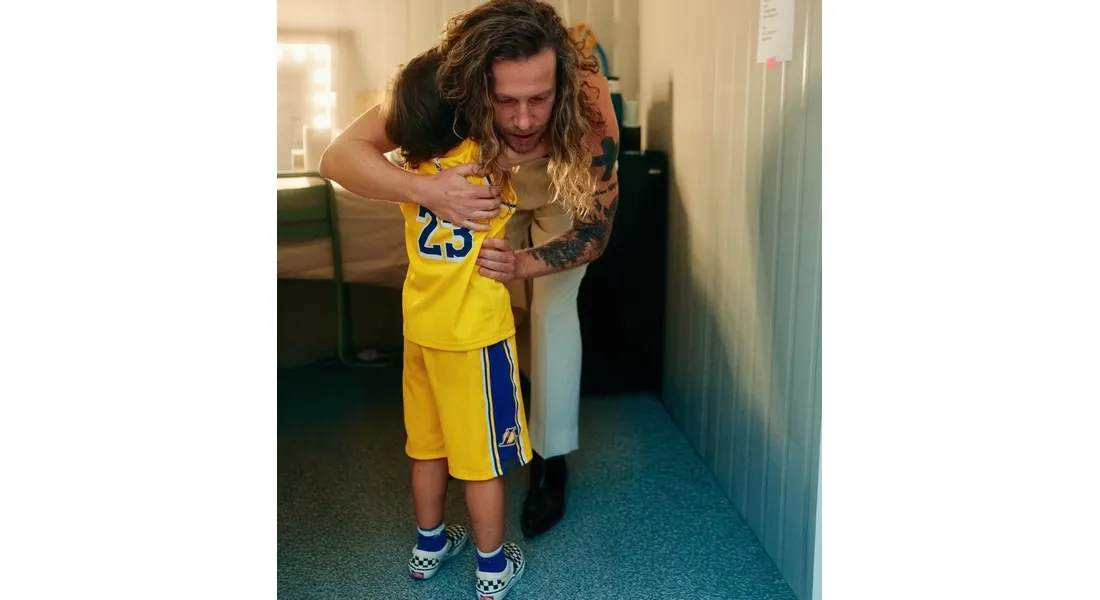 Julien Doré et son fils