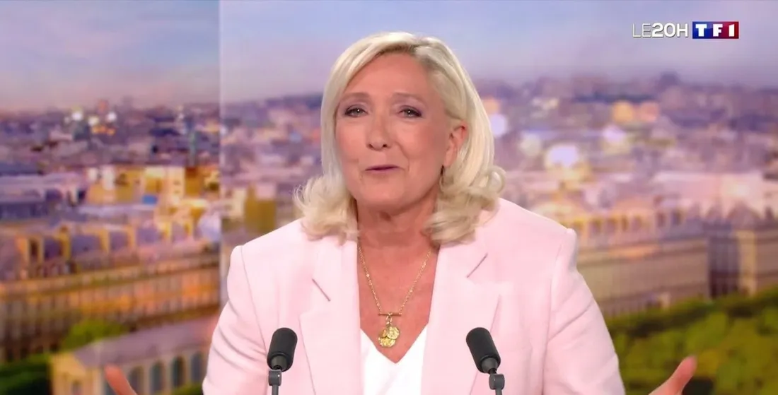 Marine Lepen au 20H de TF1