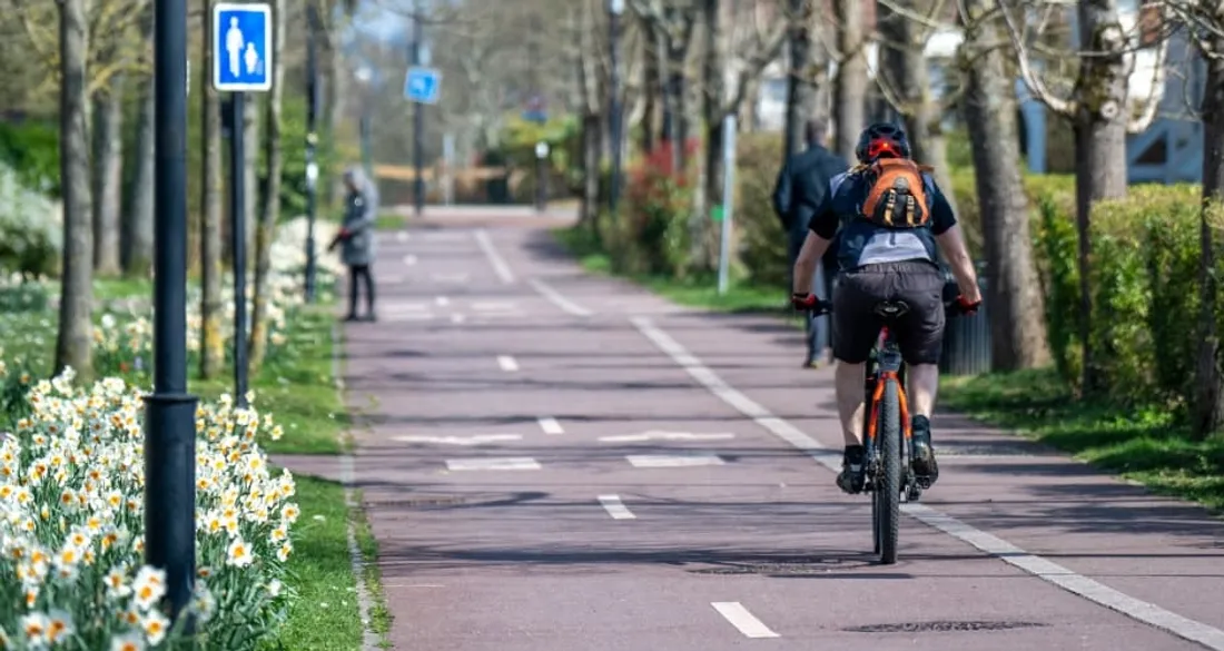 Piste cyclable à Saint-Quentin-en-Yvelines