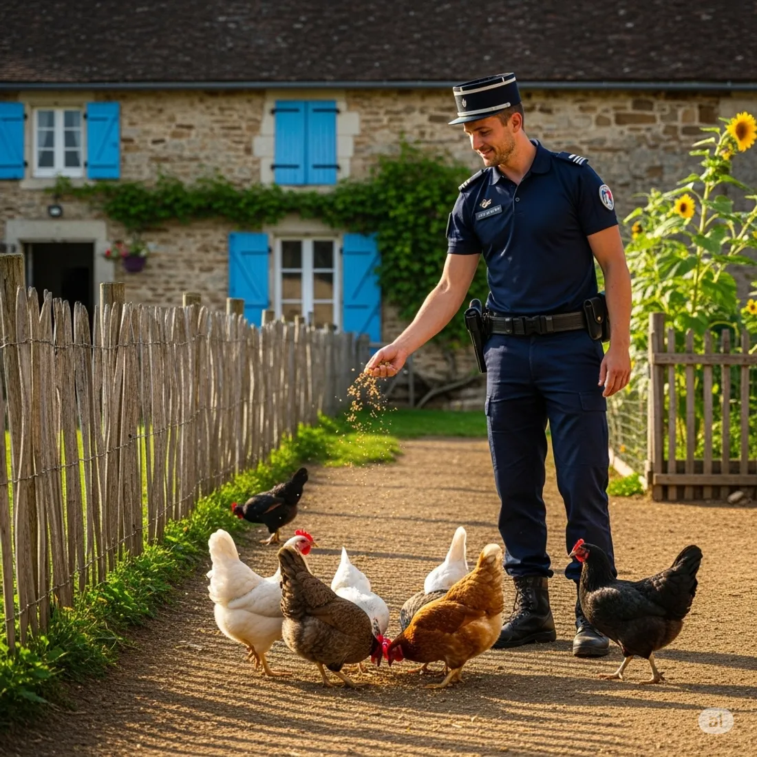 Policier poules