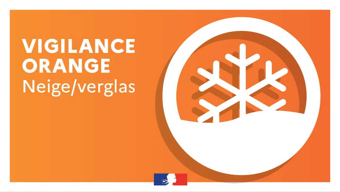 Vigilance orange neige-verglas