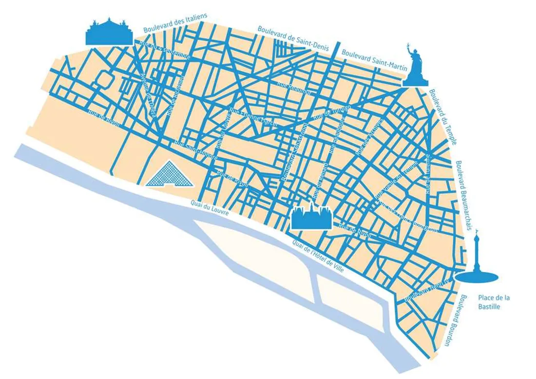 Carte de la nouvelle ZTL parisienne