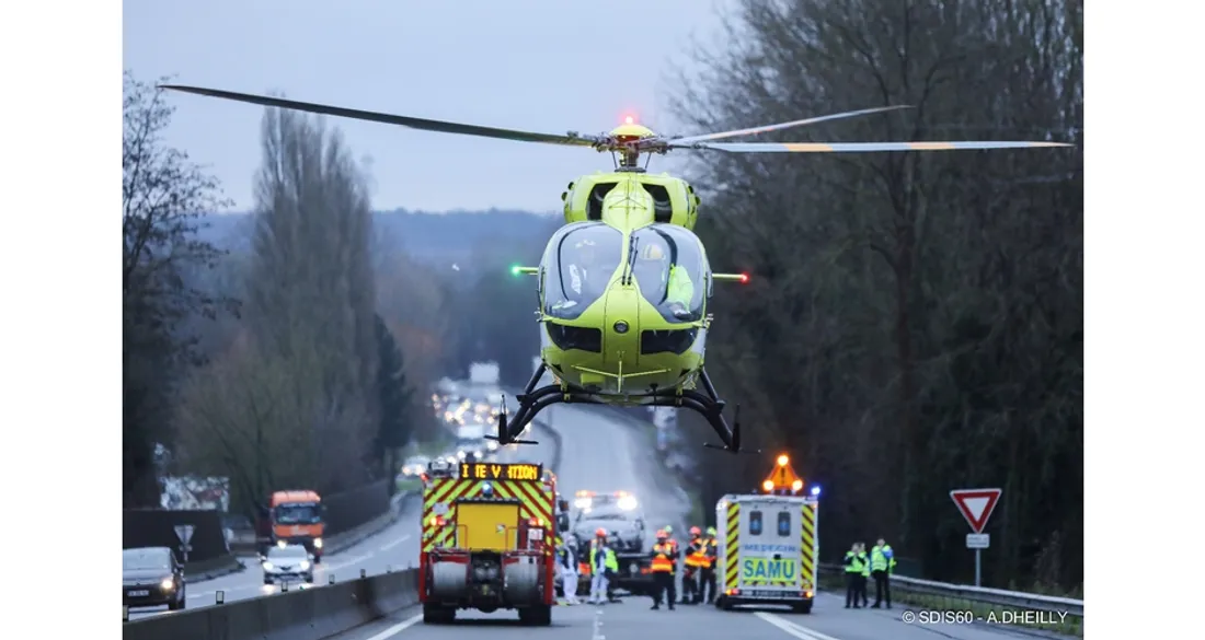 Accident sur la D1016