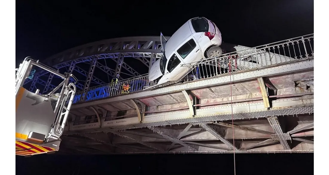 Accident sur un pont de Chaulnes
