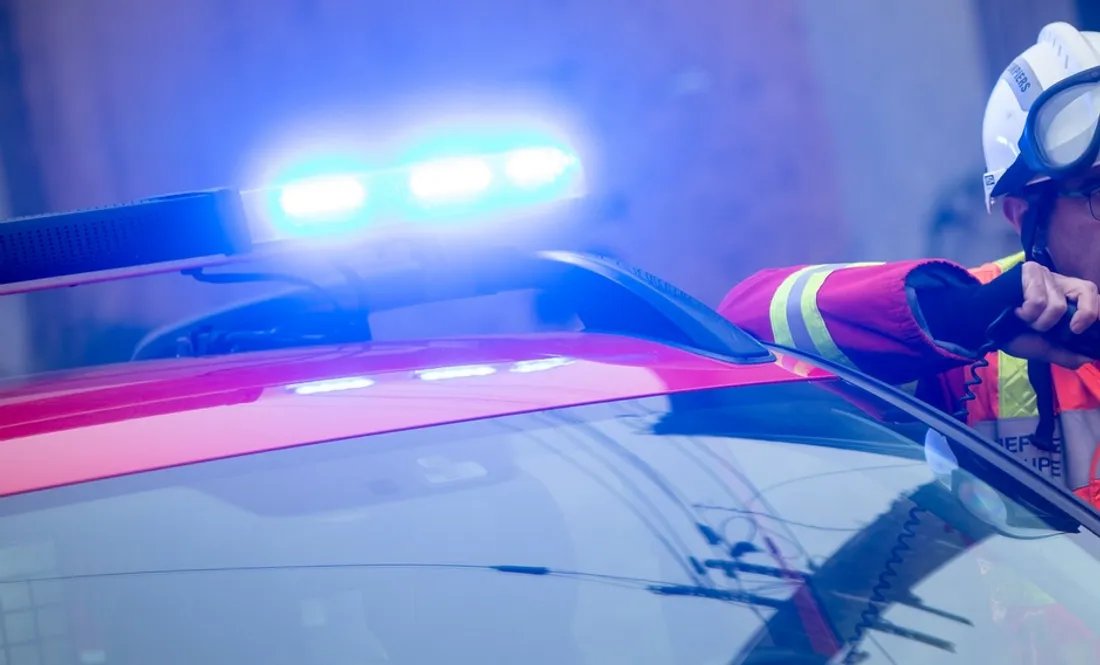 Pompier en intervention