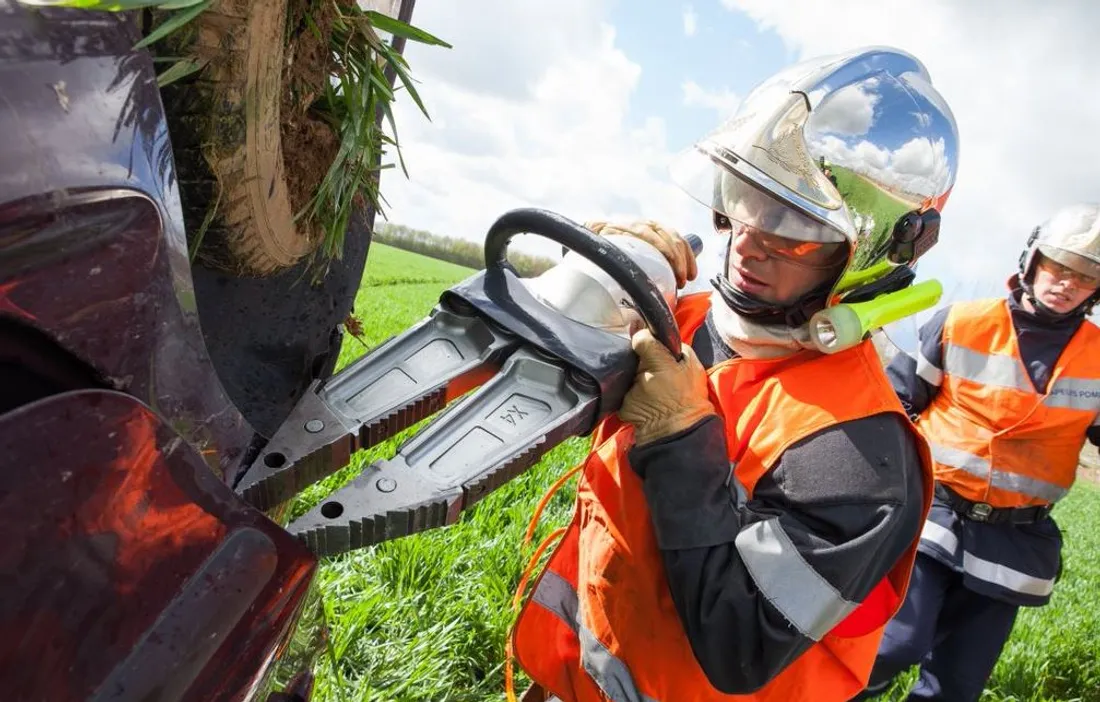 Pompier en intervention