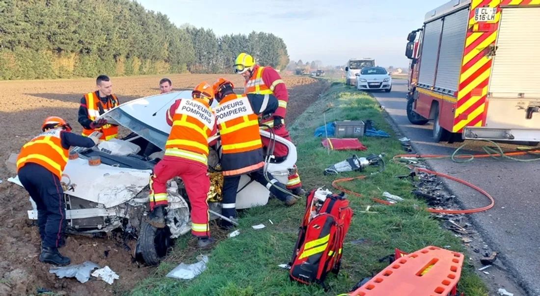 Accident sur la RD105