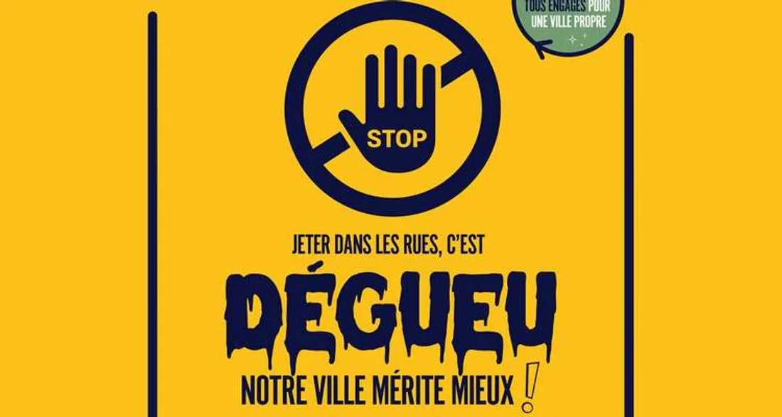 Affiche contre les dépôts sauvages