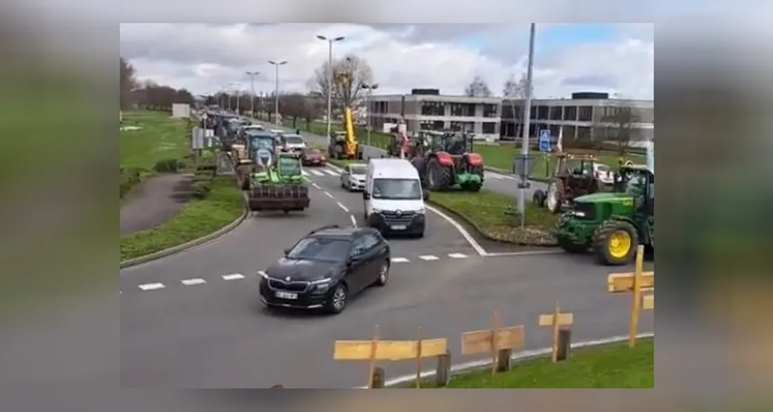 Manifestation dans la ZAC de Mercières