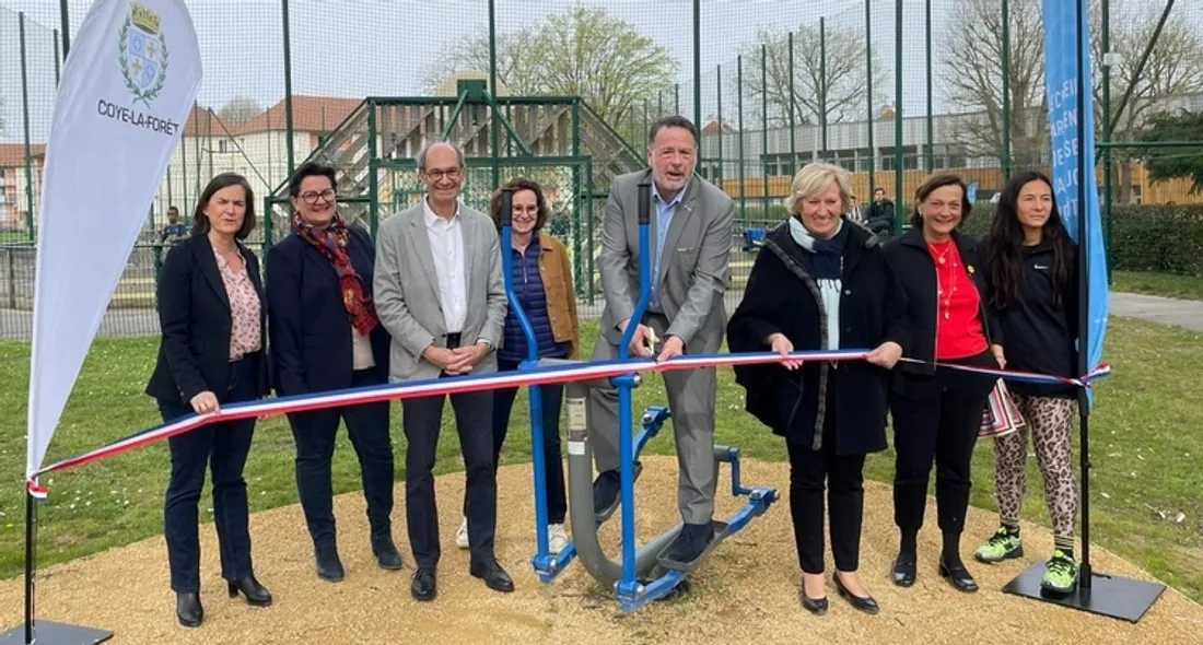 Inauguration de l'aire de fitness