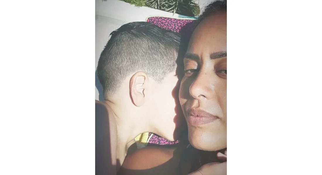 Amel Bent et son fils Zayn