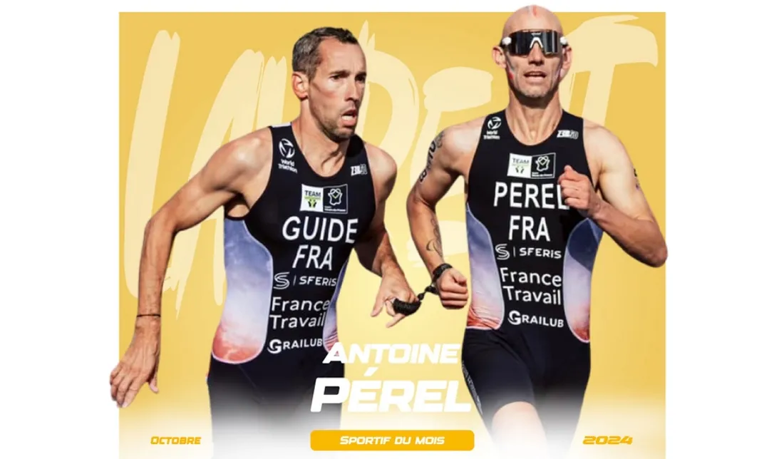 Antoine Pérel et son guide Yohan Le Berre