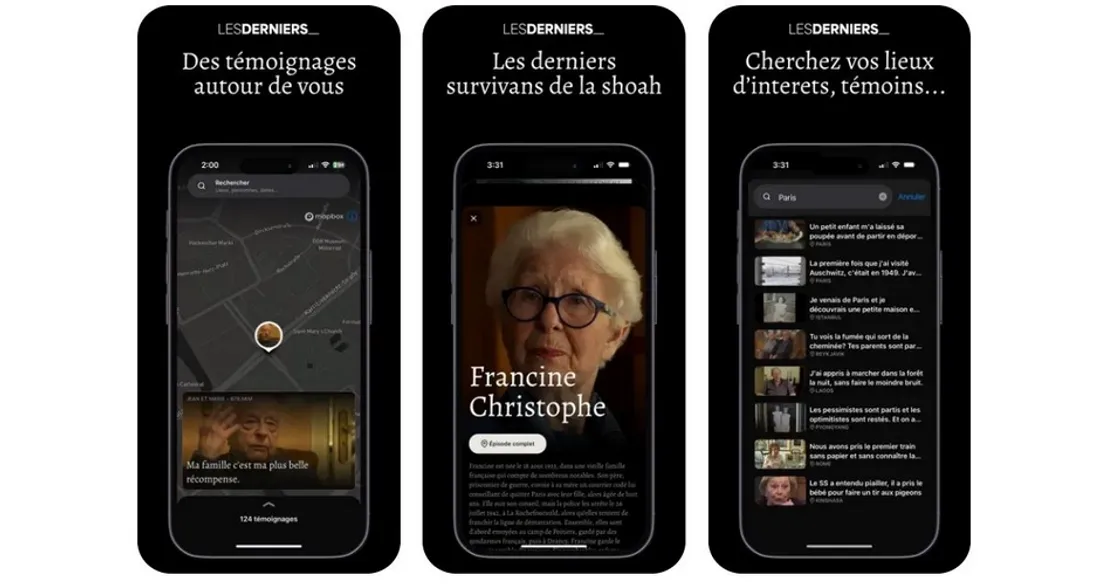 Application "Les Derniers"