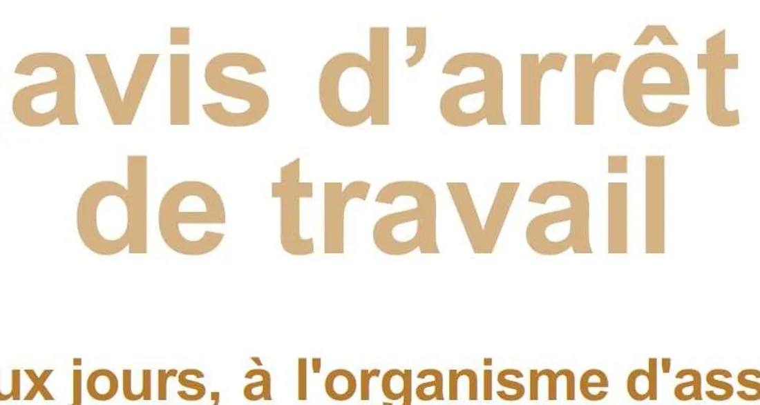 Arrêt de travail