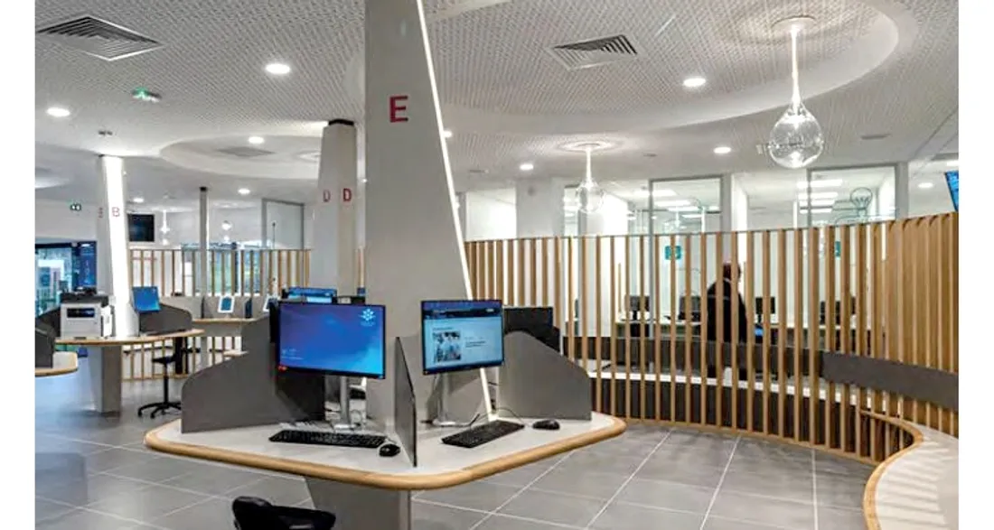 L'intérieur d'Atlantis, nouveau siège de la Caf de l'Essonne