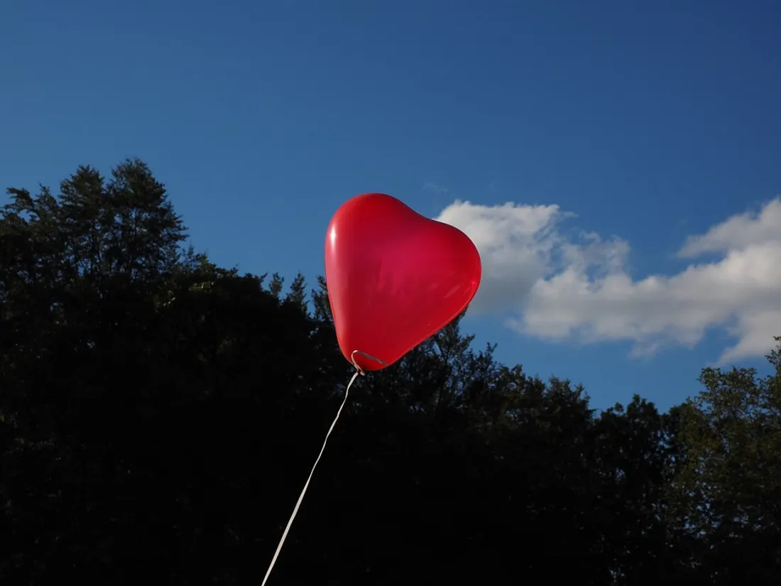 Ballon en forme de coeur