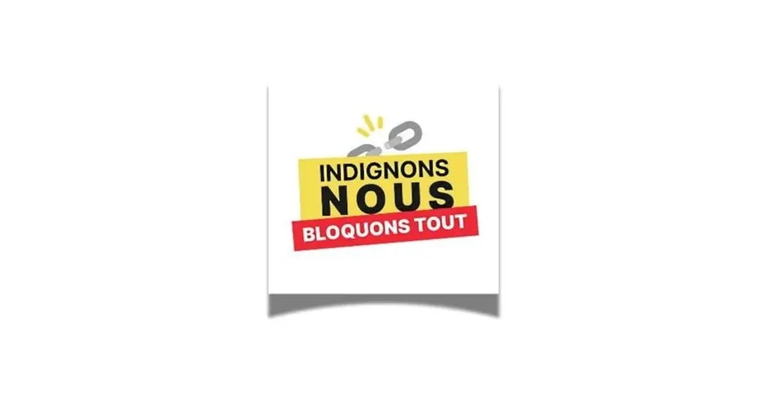 Un des logos utilisés par le mouvement "Bloquons tout"