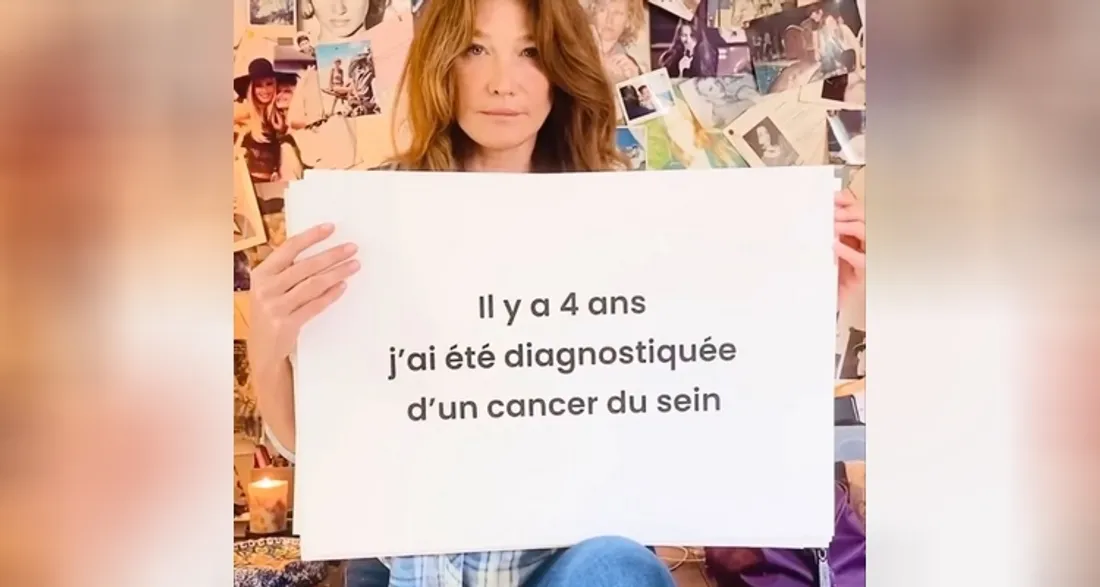 Carla Bruni dévoile avoir été touchée par un cancer