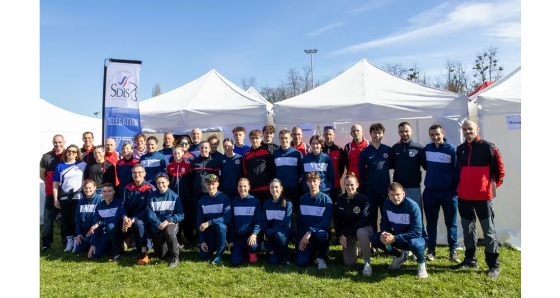 Pompiers seine-et-marnais au cross national 2025