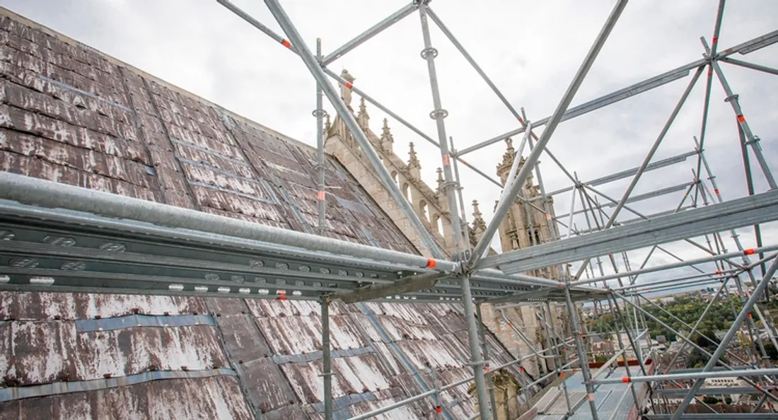 Travaux sur la cathédrale de Beauvais