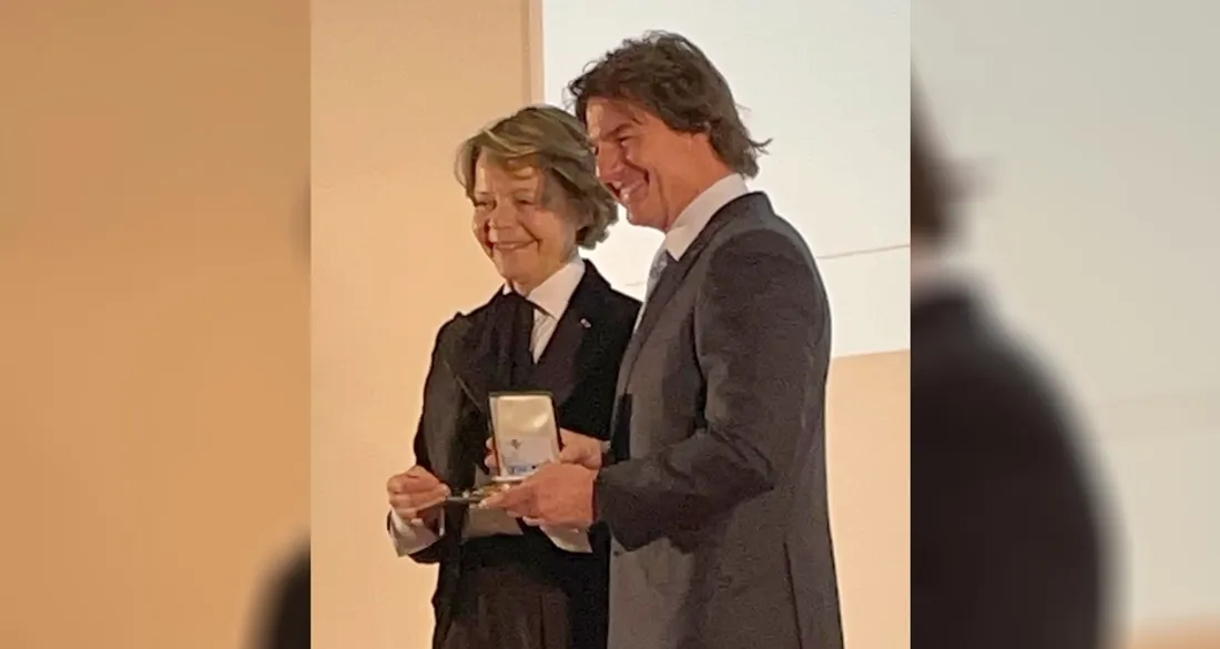 Catherine Maunoury et Tom Cruise