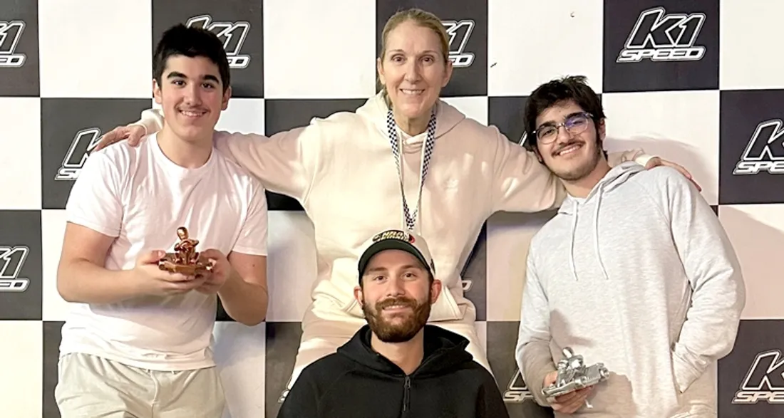 Céline Dion et ses trois fils