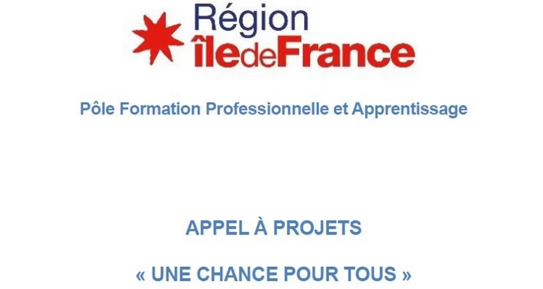 Appel à projets "Une chance pour tous"