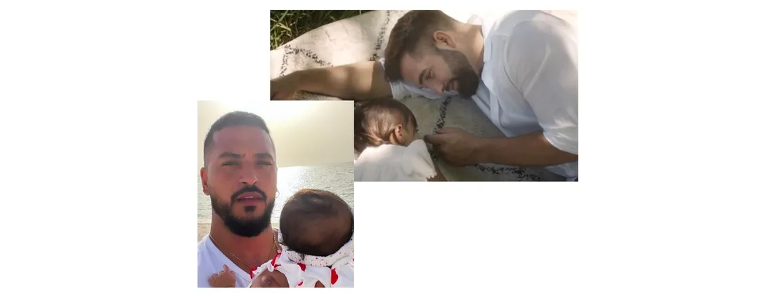 Slimane et sa fille Esmeralda, Kendji et sa fille Eva