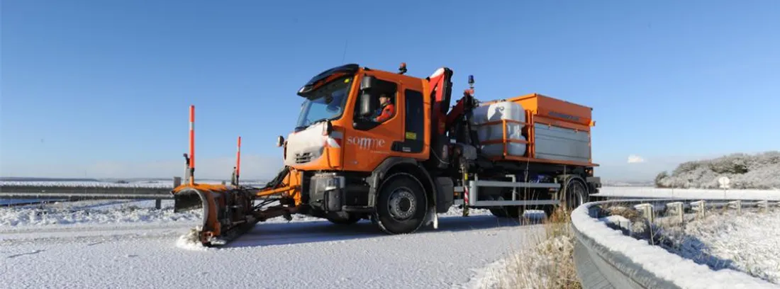 Chasse-neige en action