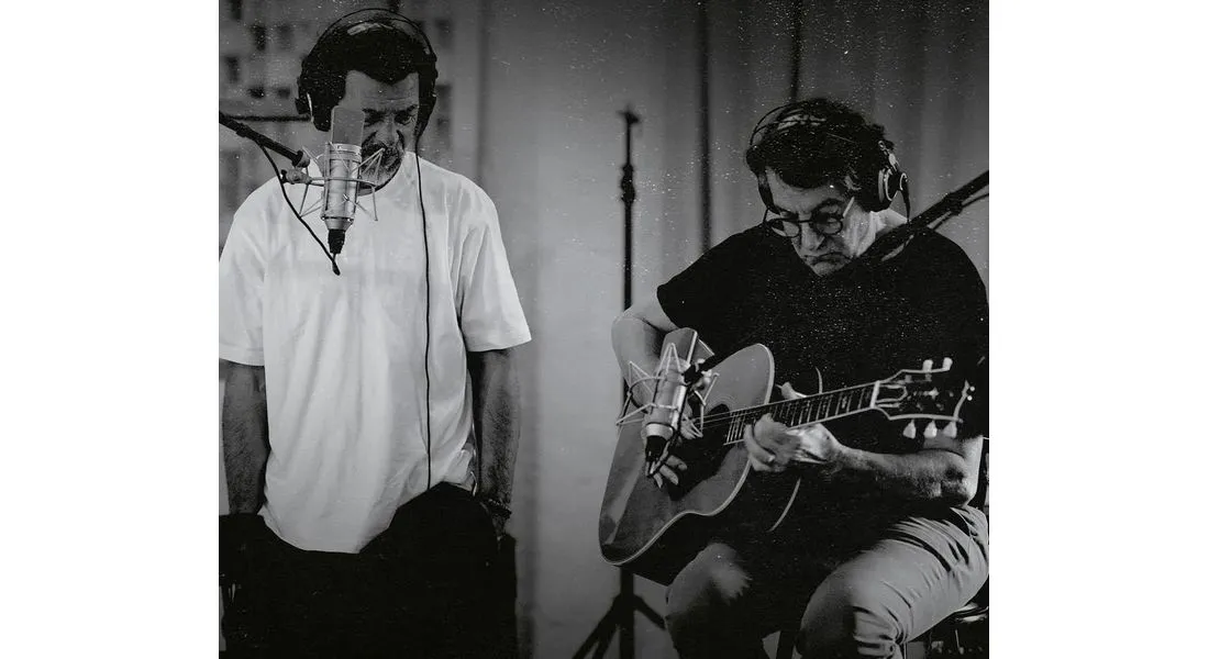 Christophe Maé et Francis Cabrel en studio