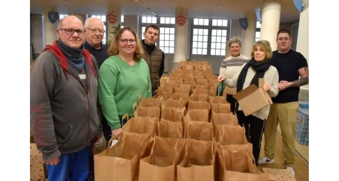 Préparation des colis de Noël